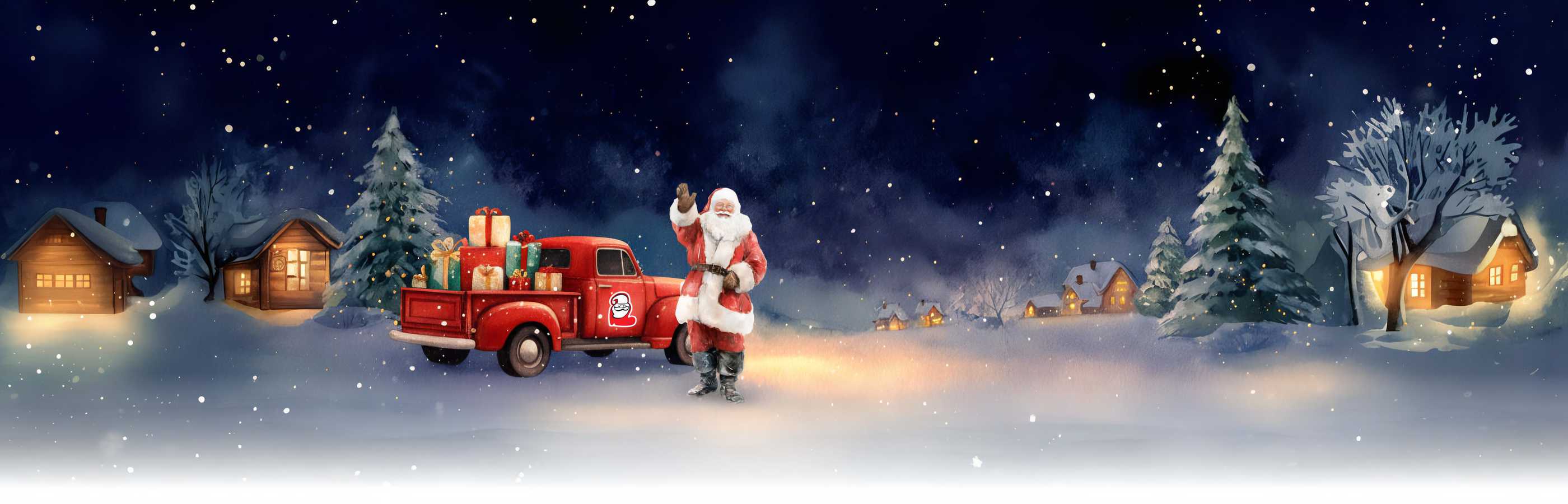 A Mikulás ajándékot szállít